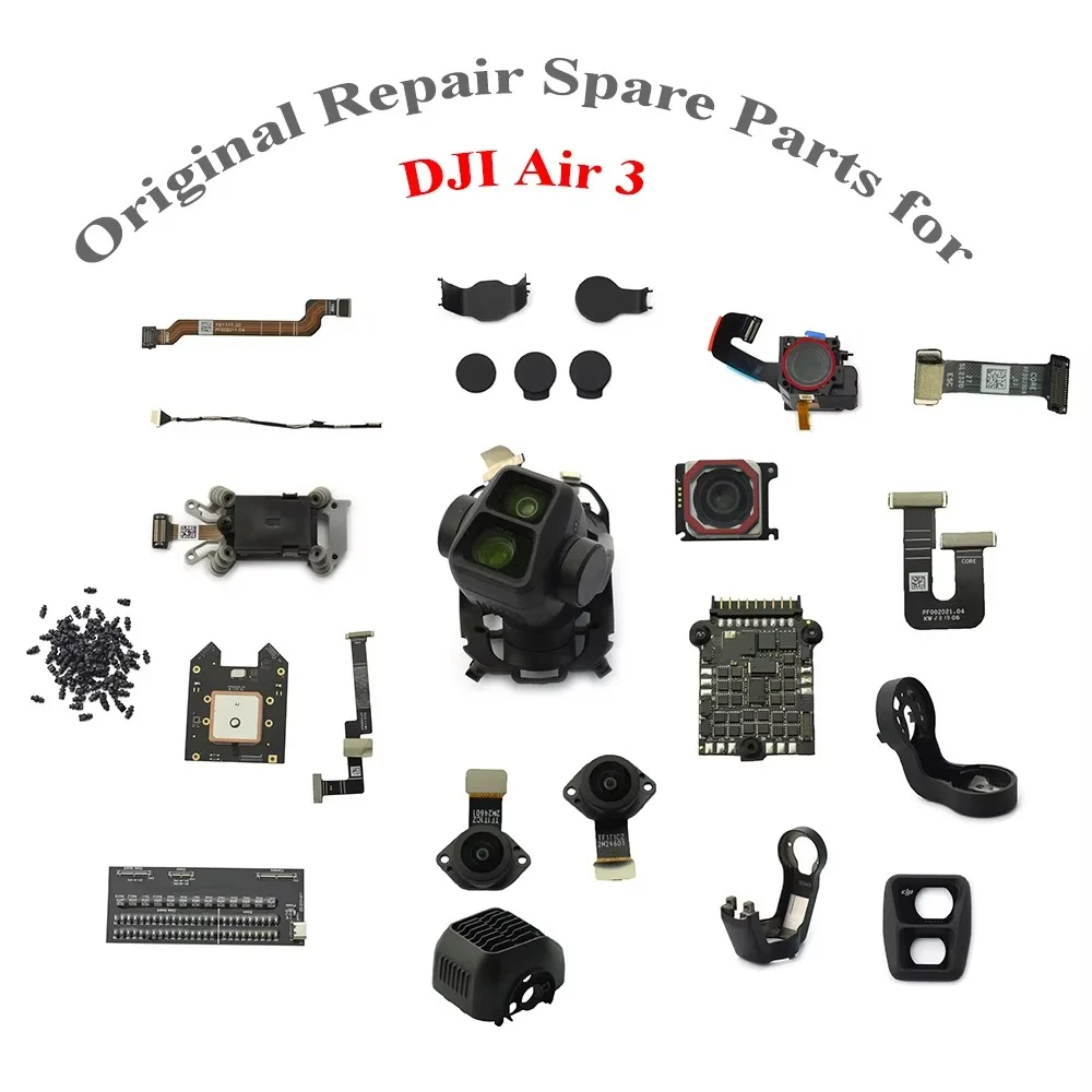 Drone Gimbal Dampener - DJI AIR 3 ドローン用オリジナルジンバル部品：ジンバルカメラ、フレームカバー、信号ケーブル、ロール、ヤウアーム、ダンパー、GPS、ESCモジュール