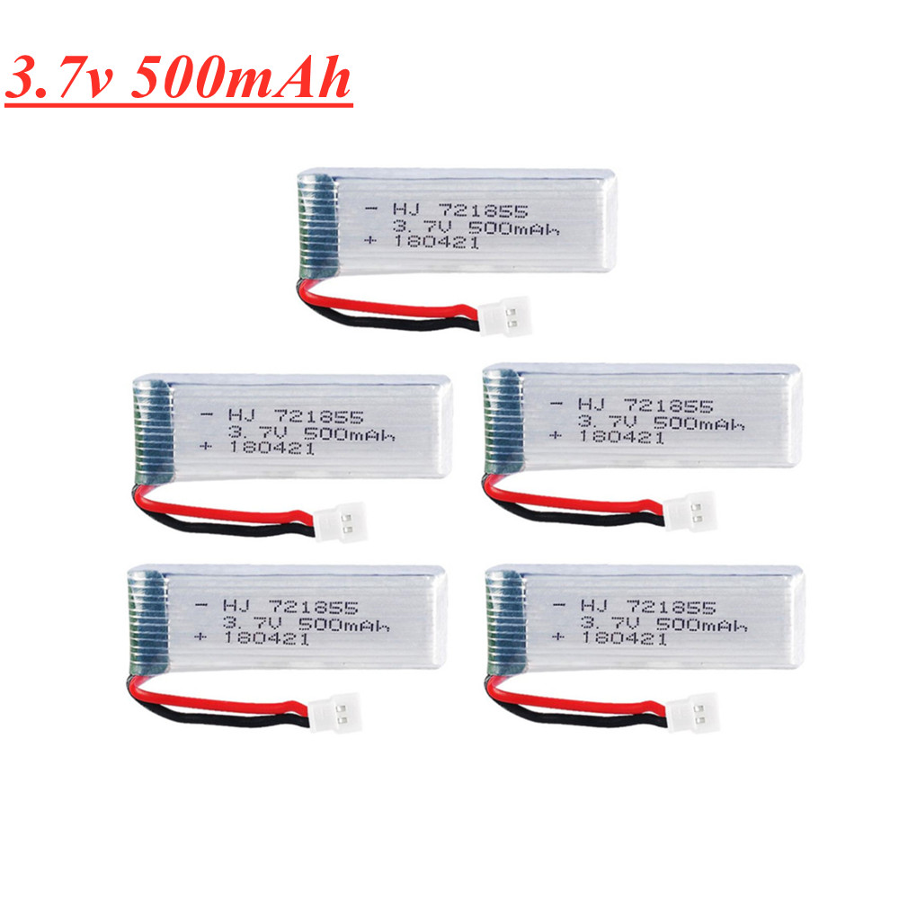 Eachine Drone E58 - Wltoys,rcクワッドコプター部品,3.7v,500mah,25c,v930,v977,v988,h37,eachine,e50,e50s,721855用のリポバッテリー