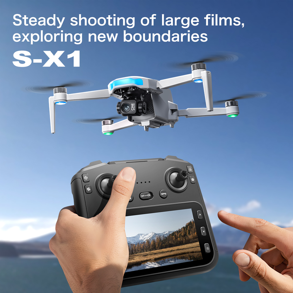 オリジナルS-X1 GPS折りたたみ式RCクアッドコプター  - Drone Gimbal 3 Axis のレビューと価格