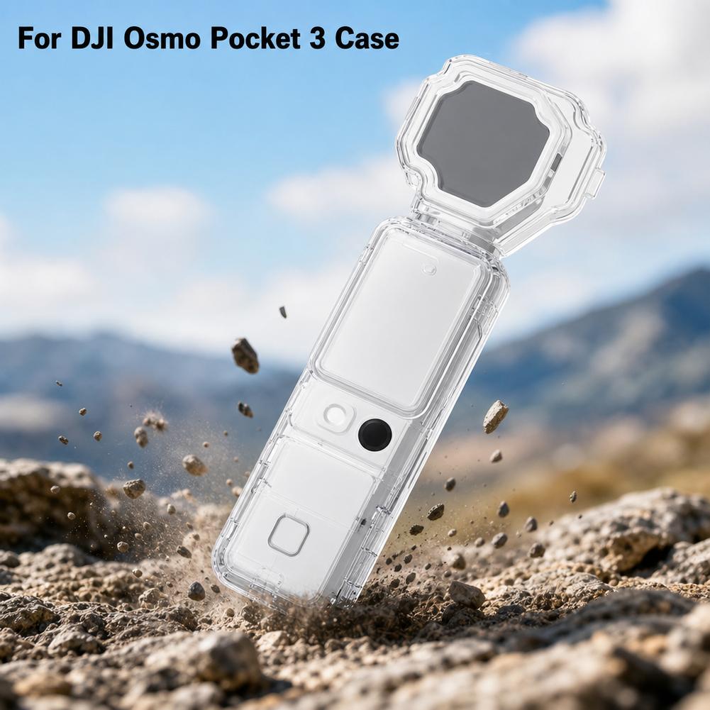 DJI Osmo Pocket 4用クリアPC保護ハードケー - Drone Gimbal Case のレビューと価格